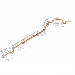 (1981-86) Fuel Vapor/Charcoal Line - 4wd